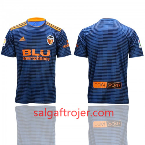 Valencia Fodboldtrøjer Udebanesæt 2018/19 Kort ærmer Valencia Fodboldtrøjer Udebanesæt 2018/19 Kort ærmer